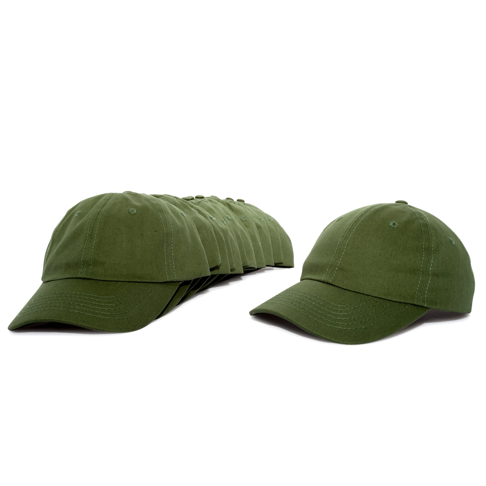 Baseball Cap Olive Men Women Hat LANGZHEN Unisex Vintage Washed Distressed Cotton Adjustable  main image 4