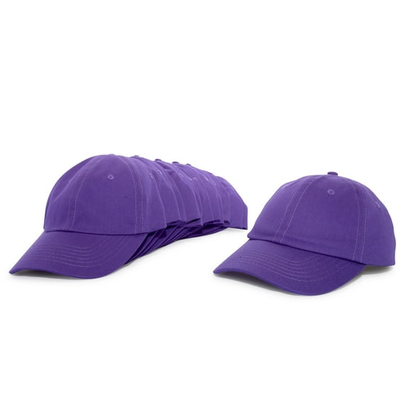 DALIX Baseball Cap Mens Trucker Hat Dad Hats Caps for Women 12 PACK in Purple