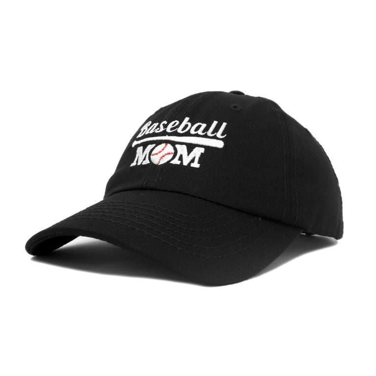 DALIX Baseball Mom Women\'s Ball Cap Dad Hat for Women in Black