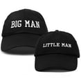 thumbnail image 1 of DALIX Big Man Little Man Hat Father Son Matching Cap Fun Gifts in Black, 1 of 7