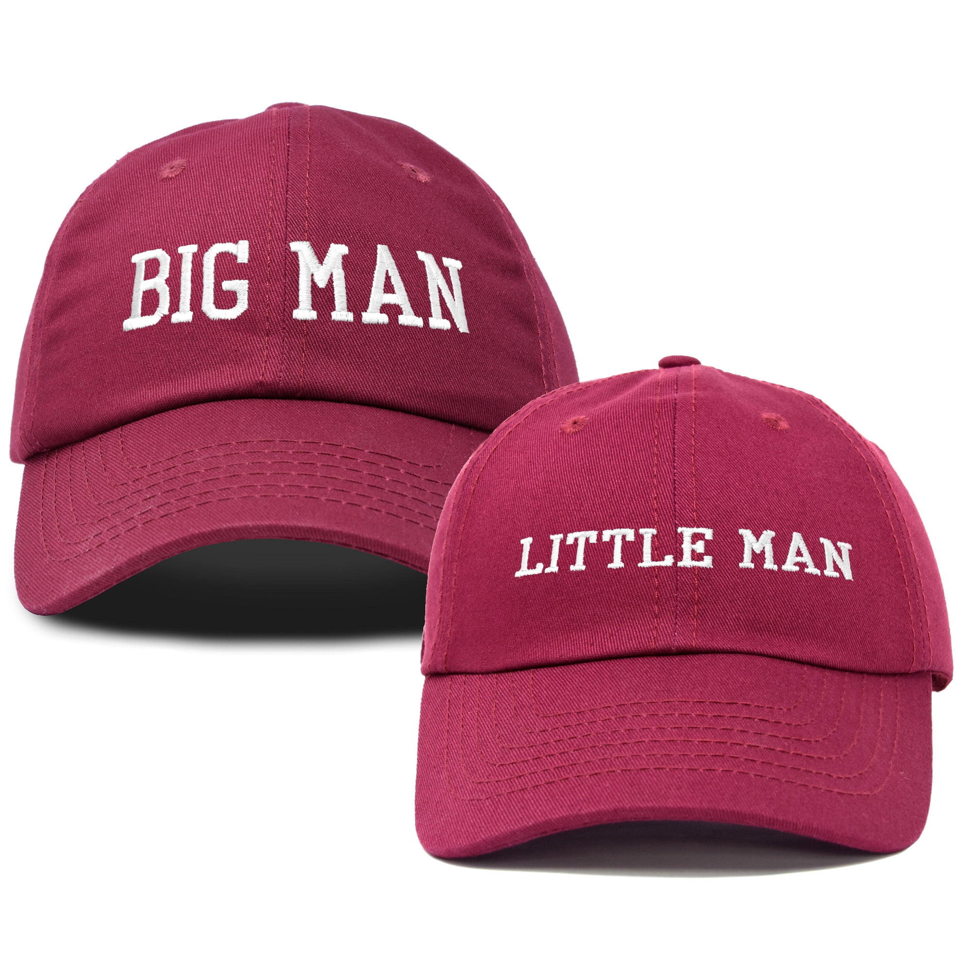 DALIX Big Man Little Man Hat Father Son Matching Cap Fun Gifts in Black 
