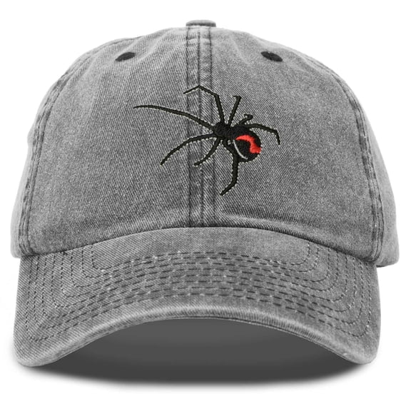 DALIX Black Widow Spider Hat Mens Womens Baseball Cap in Black Vintage