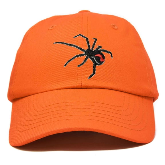 DALIX Black Widow Spider Hat Mens Womens Baseball Cap in Orange