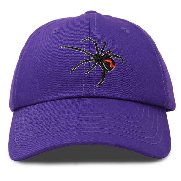 DALIX Black Widow Spider Hat Mens Womens Baseball Cap in Purple