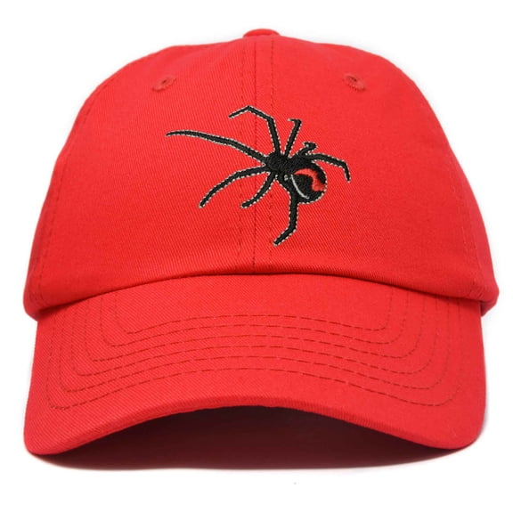 DALIX Black Widow Spider Hat Mens Womens Baseball Cap in Red