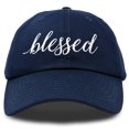 thumbnail image 1 of DALIX Blessed Women's Baseball Cap Soft Cotton Dad Hat Navy Blue, 1 of 6