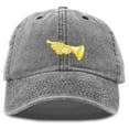 thumbnail image 1 of DALIX Brass Trumpet Ball Cap Embroidered Hat in Washed Black, 1 of 7