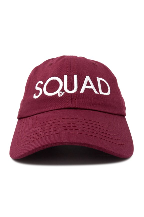 Bride Squad Baseball Cap Bridal Shower Bachelorette Dad Hat Maroon