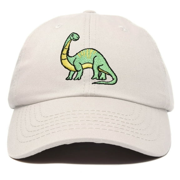 DALIX Brontosaurus Apatosaurus Dinosaur Kids Hat Baseball Cap Girls Boys in Beige