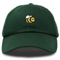 thumbnail image 1 of DALIX Bumble Bee Baseball Cap Dad Hat Embroidered Womens Girls in Dark Green, 1 of 6