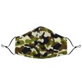 thumbnail image 1 of DALIX Camo Green Face Mask Reuseable Washable Made in USA - L-XL Size, 1 of 5