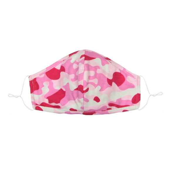 DALIX Camo Pink Face Mask Reuseable Washable Made in USA - Size in L-XL