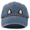thumbnail image 1 of DALIX Cat Ears Hat Womens Cute Baseball Cap in Navy Blue Vintage, 1 of 6