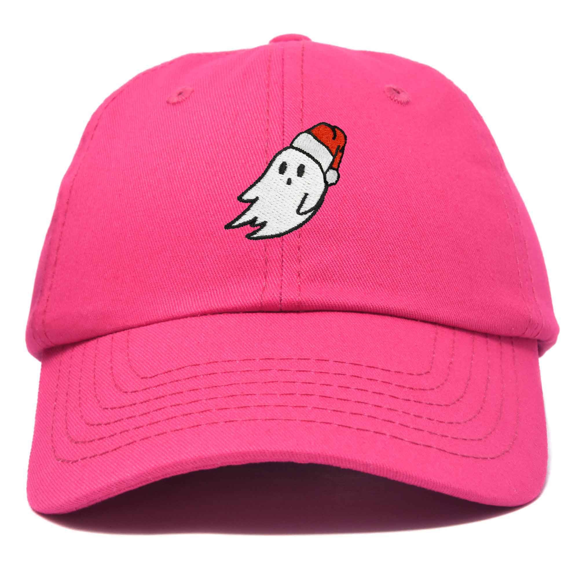 DALIX Christmas Ghost Embroidered Baseball Dad Cap in Hot Pink ...