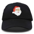 thumbnail image 1 of DALIX Christmas Happy Santa Hat Womens Embroidered Baseball Cap in Black, 1 of 6