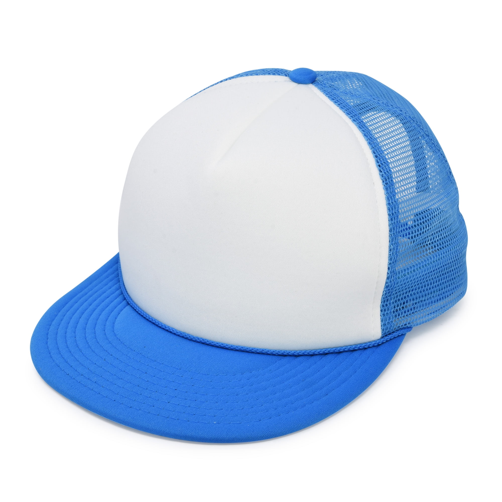 Blank Ponytail Foam Trucker Hats | Sublimation Blanks Baby Blue