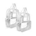 thumbnail image 1 of DALIX Clear Backpack for School Transparent Bags Bulk in White (2-Pack), 1 of 6
