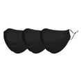 thumbnail image 1 of DALIX Cloth Face Mask Reuseable Washable in Black Made in USA - L-XL Size (3 Pack), 1 of 5