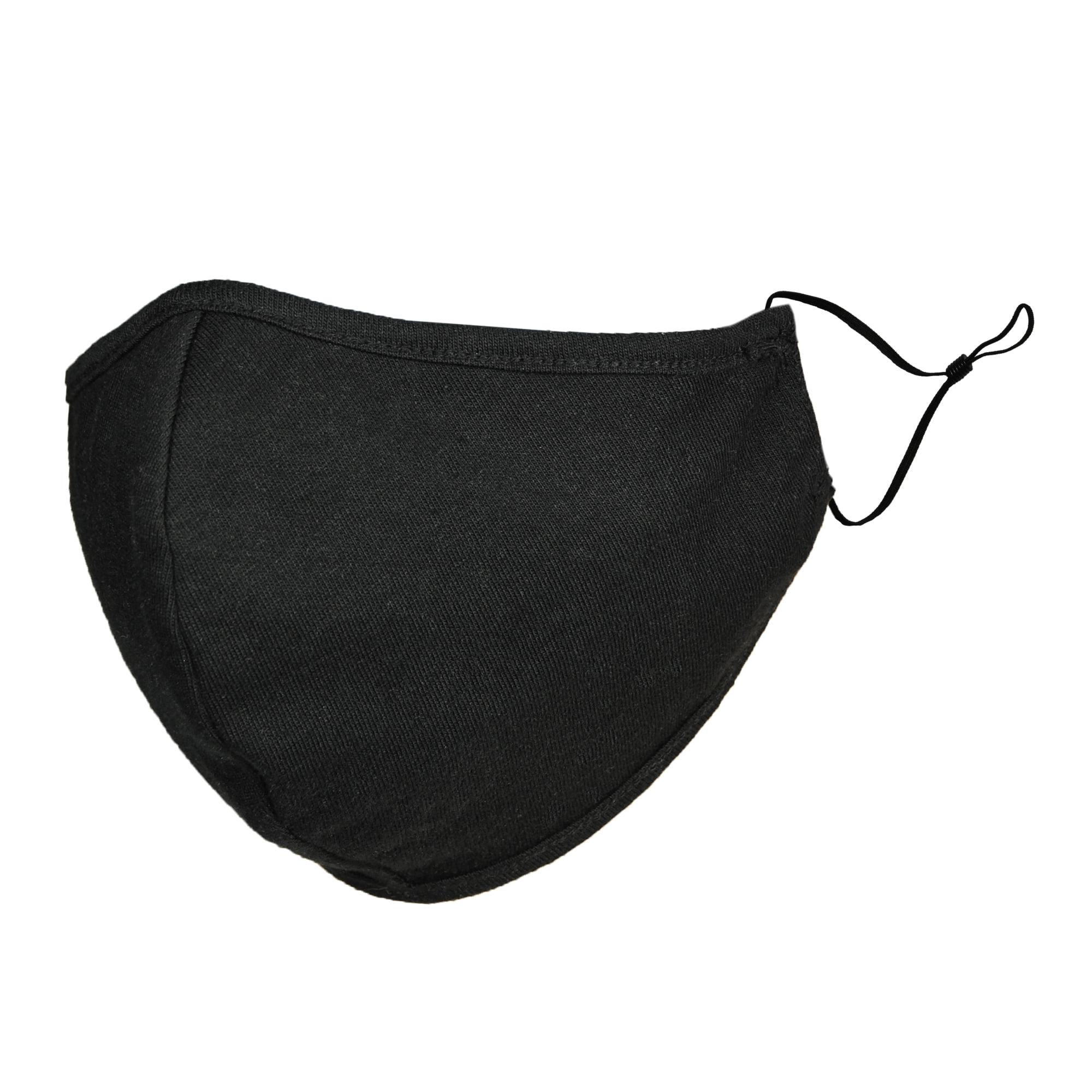 DALIX Cloth Face Mask Reuseable Washable in Black Made in USA - L