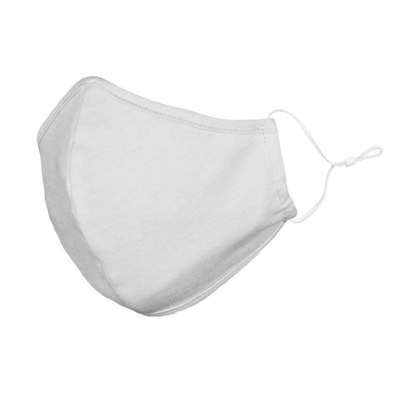 DALIX Cloth Face Mask Reuseable Washable in Gray Made in USA - L-XL Size