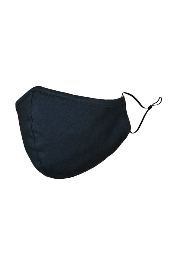 Cloth Face Mask Reuseable Washable in Navy Blue Made in USA - L-XL Size