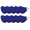 thumbnail image 1 of DALIX Cloth Face Mask Reuseable Washable in Royal Blue Made in USA - S-M Size (10 Pack), 1 of 5