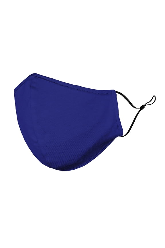 Cloth Face Mask Reuseable Washable in Royal Blue Made in USA - S-M Size
