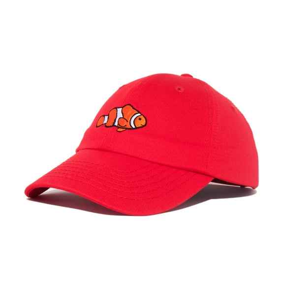 DALIX Clownfish Baseball Cap Tropical Dad Hat for Men Women's Hats in Red