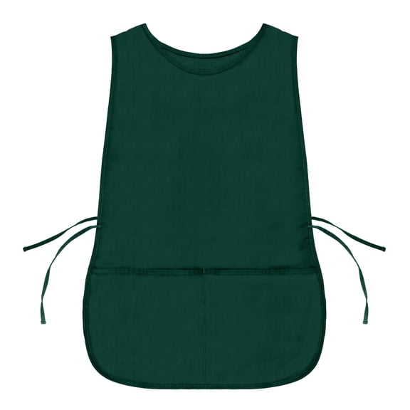DALIX Cobbler Apron 2 Pockets Smock Regular Double Sided Aprons 28.5" x 18.5" in Dark Green