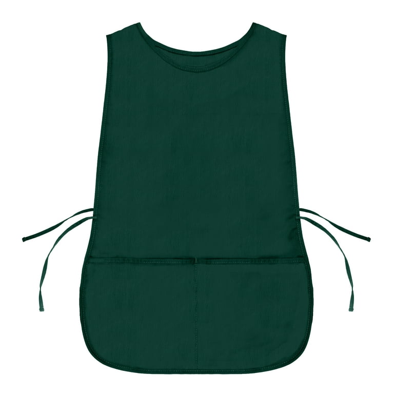 DALIX Cobbler Apron, Dark Green, Double Sided Smock with 2 DALIX Cobbler Apron, Dark Green, Double Sided Smock with 2