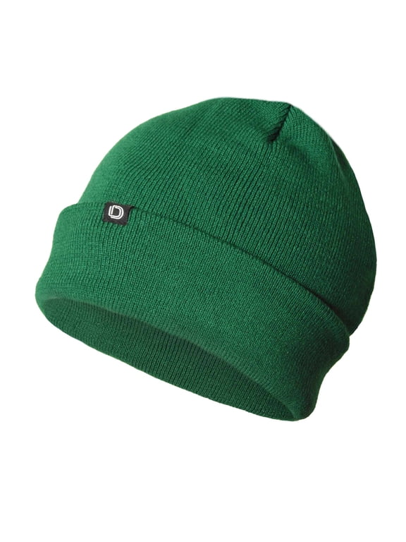 Cuff Beanie Cap 12" (Comes in 14 Colors)-Green