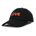 thumbnail image 1 of DALIX Custom Embroidered Hats Dad Caps LOVE Stitched Logo Hat in Black, 1 of 7
