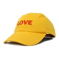 thumbnail image 1 of DALIX Custom Embroidered Hats Dad Caps LOVE Stitched Logo Hat in Gold, 1 of 7