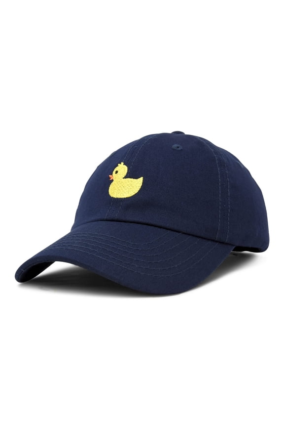 Cute Ducky Hat Infant Baseball Cap for Baby Girls and Boys in Navy Blue
