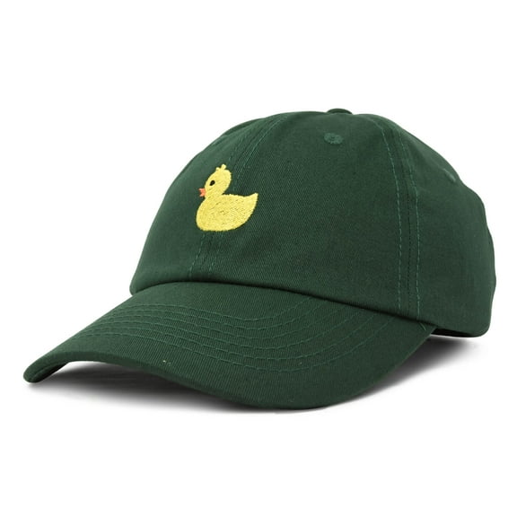 DALIX Cute Ducky Soft Baseball Cap Dad Hat in Dark Green