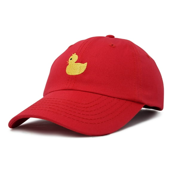 DALIX Cute Ducky Soft Baseball Cap Dad Hat in Red