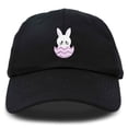 thumbnail image 1 of DALIX Cute Easter Bunny Kids Hat Embroidered Girls Baseball Cap in Black, 1 of 6