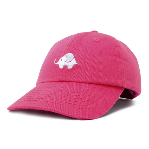 DALIX Cute Elephant Hat Cotton Baseball Cap Hot Pink