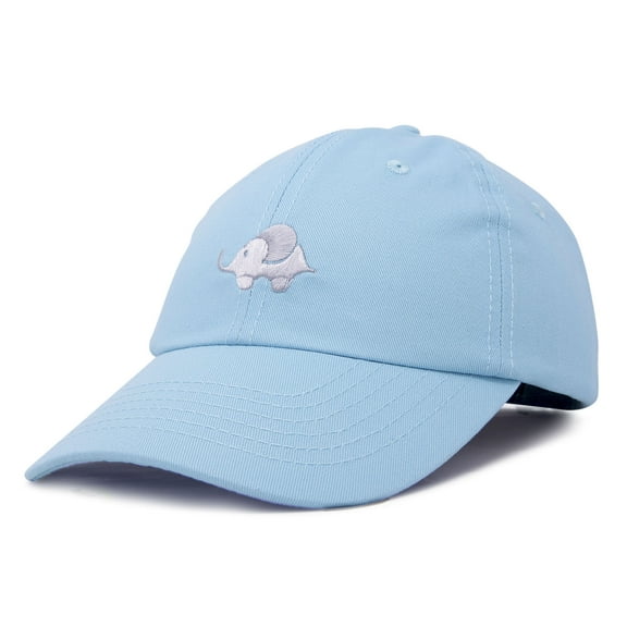 DALIX Cute Elephant Hat Cotton Baseball Cap Light Blue