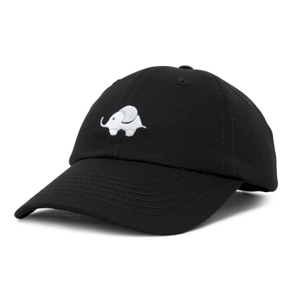 DALIX Cute Elephant Hat Cotton Baseball Cap in Black