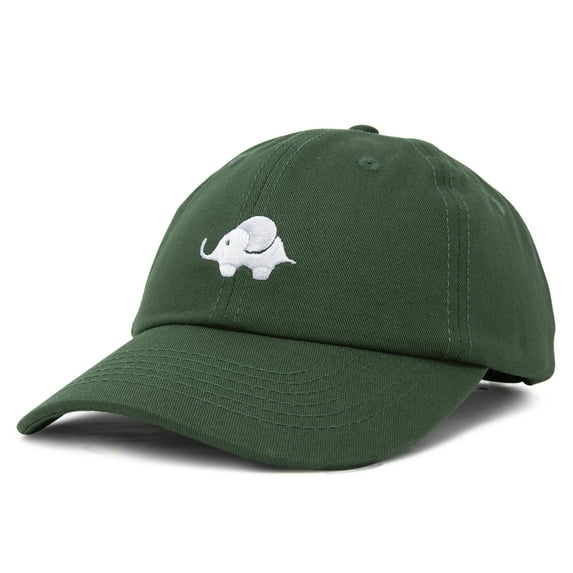 DALIX Cute Elephant Hat Cotton Baseball Cap in Dark Green