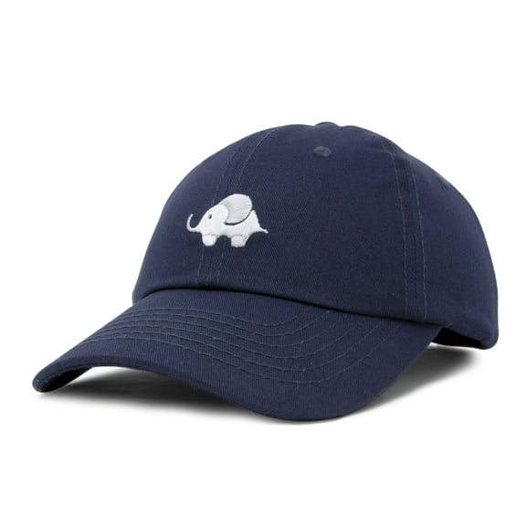 DALIX Cute Elephant Hat Cotton Baseball Cap in Navy Blue