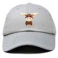 thumbnail image 1 of DALIX Cute Moose Hat Baseball Cap in Gray, 1 of 6