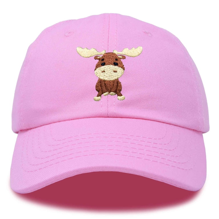 DALIX Cute Moose Hat Baseball Cap in Light Pink - Walmart.com
