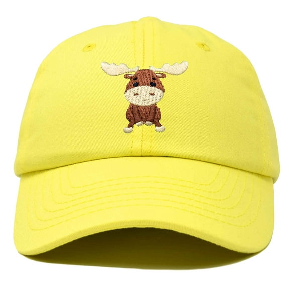 DALIX Cute Moose Hat Baseball Cap in Minion Yellow