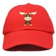 thumbnail image 1 of DALIX Cute Moose Hat Baseball Cap in Red, 1 of 6