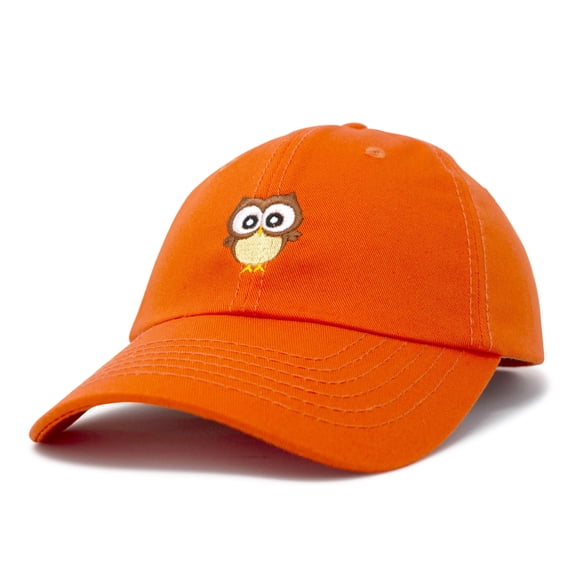 DALIX Cute Owl Hat Cotton Baseball Cap in Orange