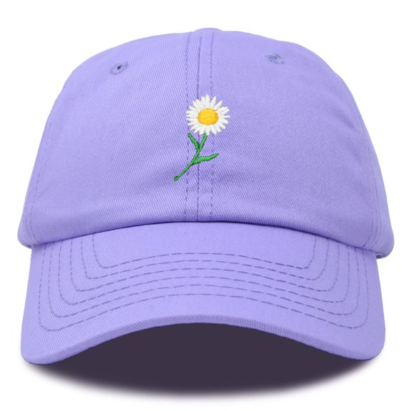 DALIX Daisy Flower Hat Womens Floral Baseball Cap in Lavender