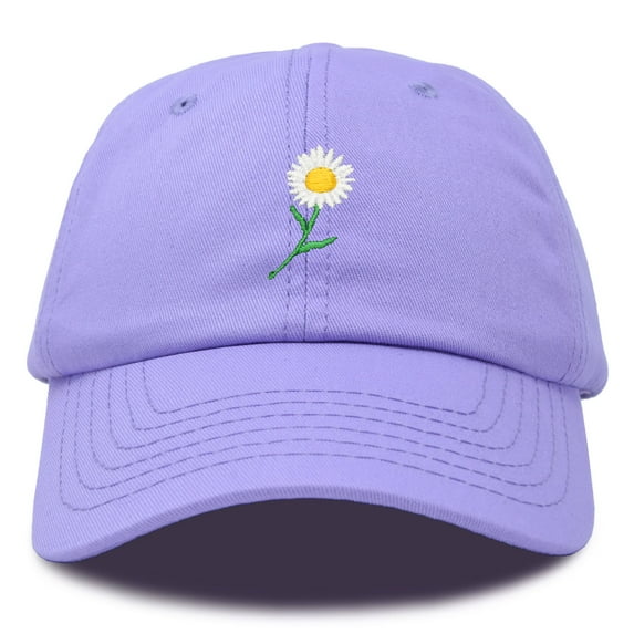DALIX Daisy Flower Hat Womens Floral Baseball Cap in Lavender