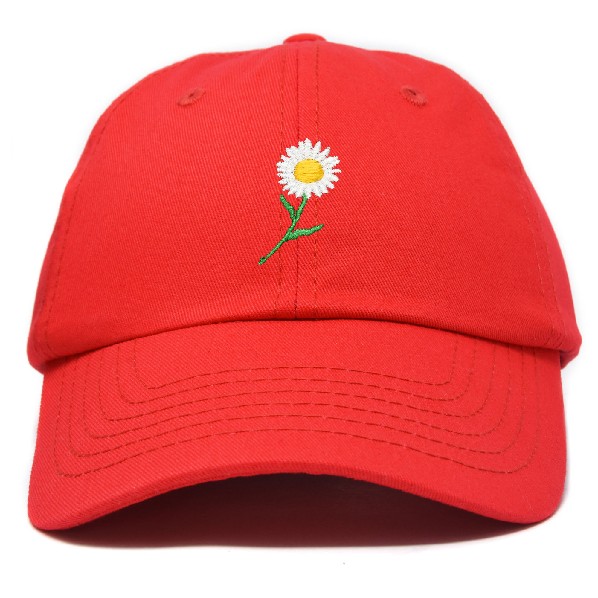 Cap Floral Daisy DALIX Hat in Flower Red Womens Baseball